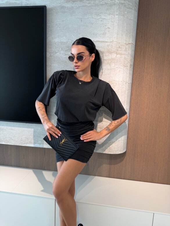 Sukienka Zephira z wiskozą czarna