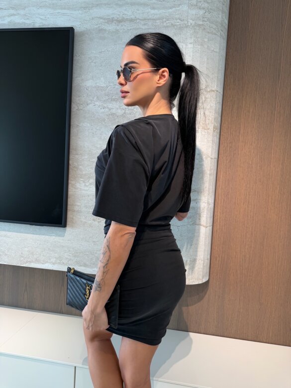 Sukienka Zephira z wiskozą czarna