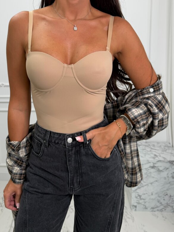 Body Benissa modelujące beżowe 