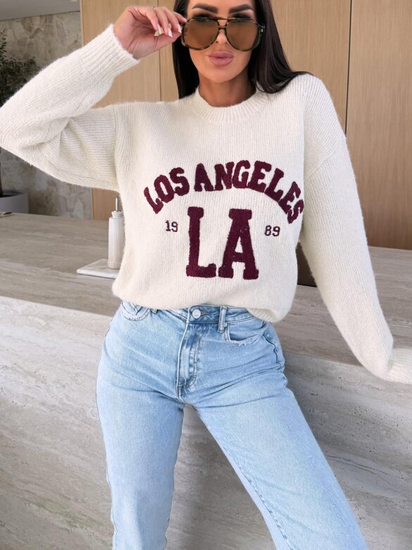 Sweter Los Angeles ecru