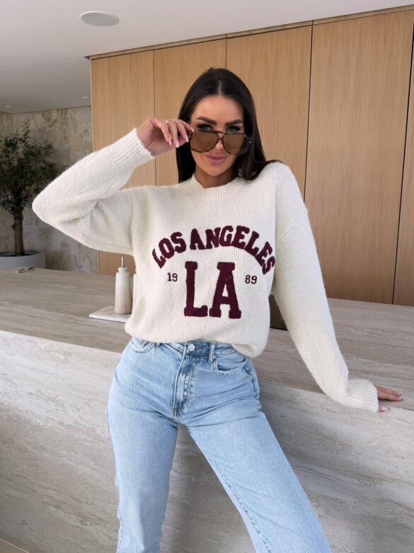 Sweter Los Angeles ecru