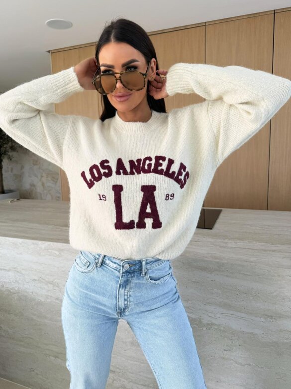 Sweter Los Angeles ecru