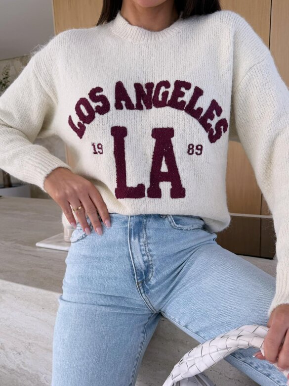 Sweter Los Angeles ecru