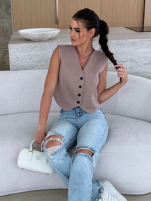 Kamizelka Marciano short mocca 