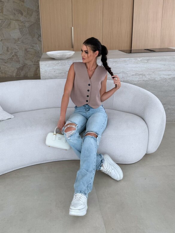 Kamizelka Marciano short mocca 
