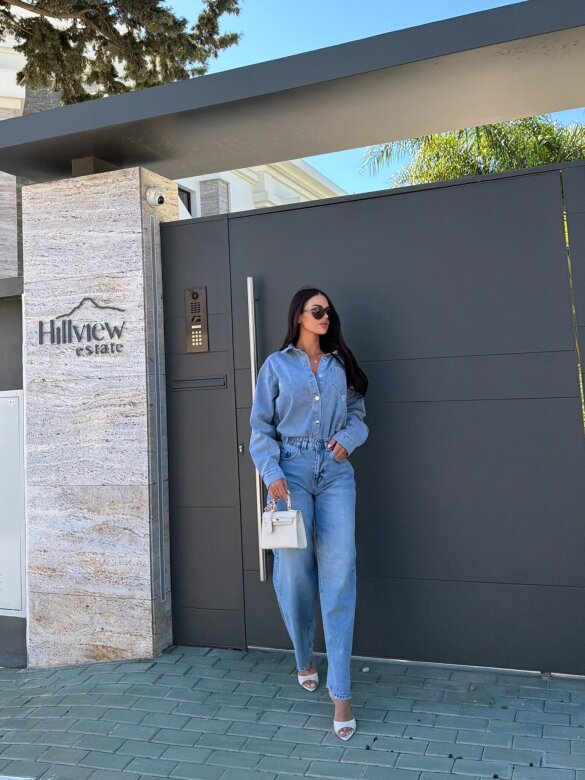 Spodnie Noressa jeans niebieskie