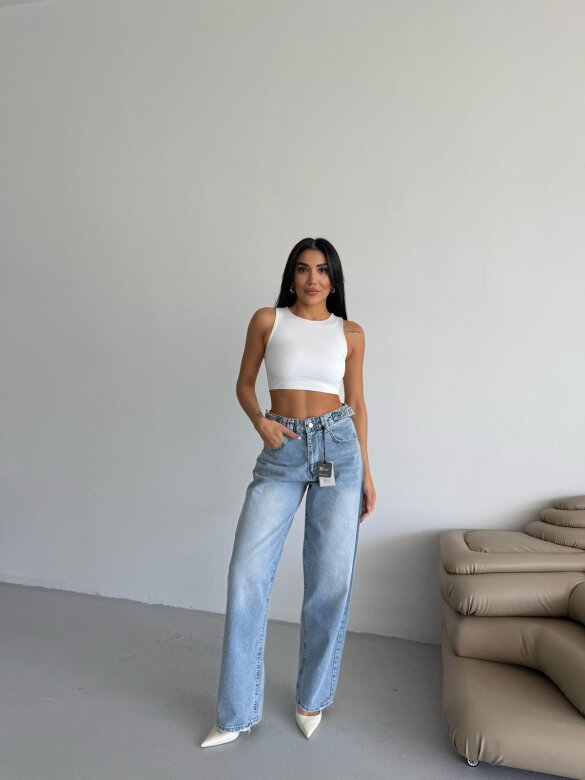 Spodnie Noressa jeans niebieskie