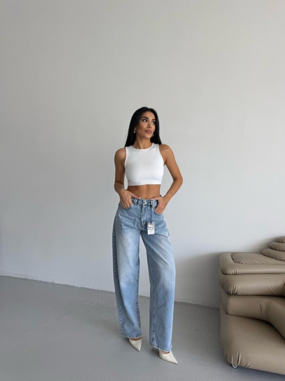 Spodnie Noressa jeans niebieskie