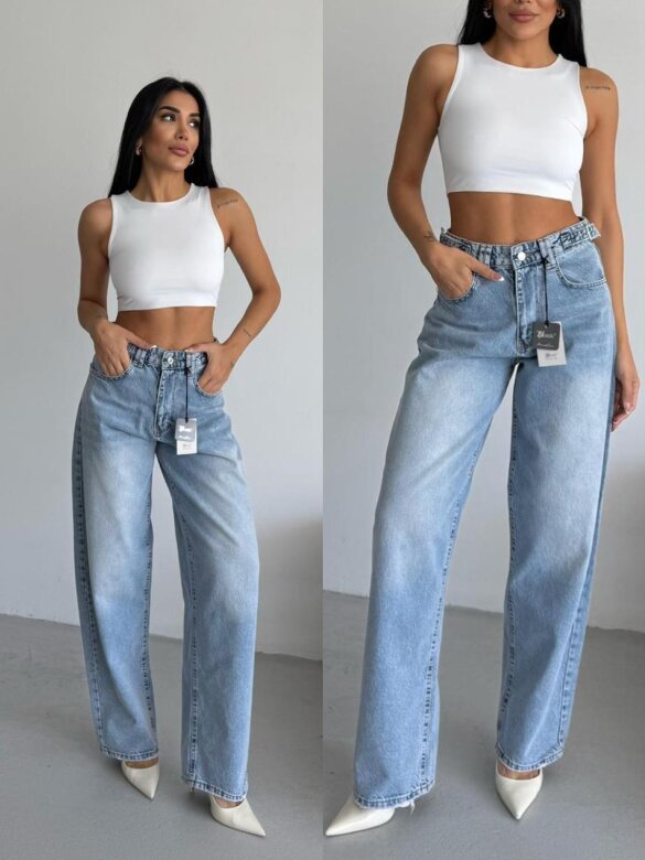 Spodnie Noressa jeans niebieskie