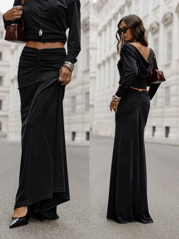 Spódnica Ivana maxi czarna 