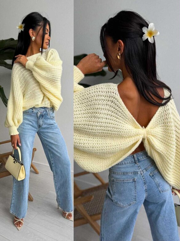 Sweter Sun Springs żółty 