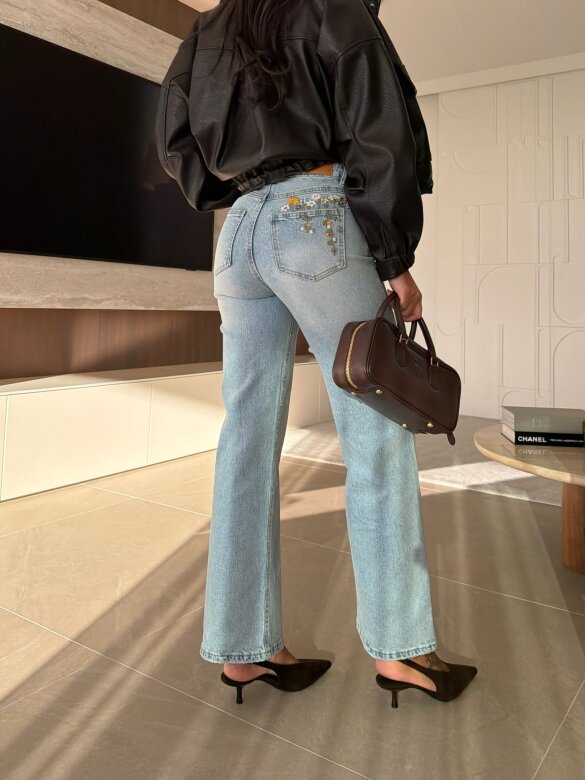 Spodnie Sasio jeans jasnoniebieskie 