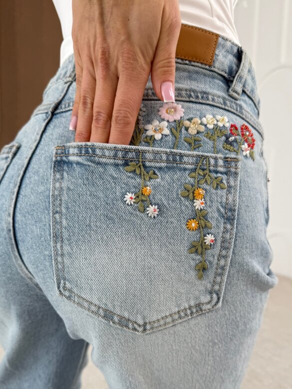 Spodnie Sasio jeans jasnoniebieskie 