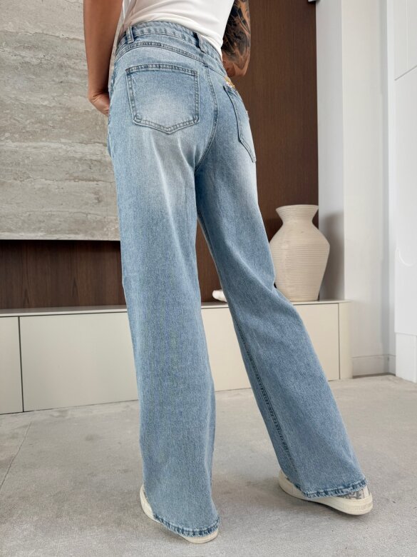 Spodnie Sasio jeans jasnoniebieskie 