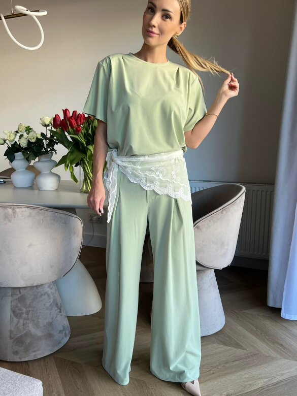 Set 2in1 Solesse wit viscose pistachio