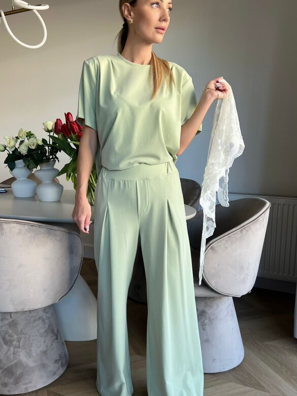 Set 2in1 Solesse wit viscose pistachio