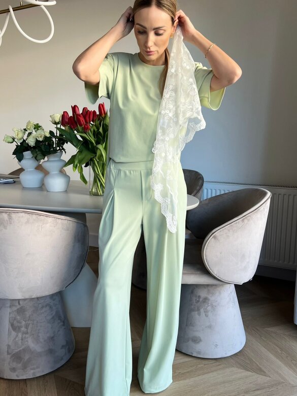 Set 2in1 Solesse wit viscose pistachio