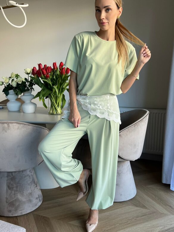 Set 2in1 Solesse wit viscose pistachio