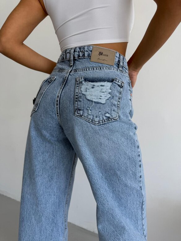 Spodnie Floretta jeans jasnoniebieskie