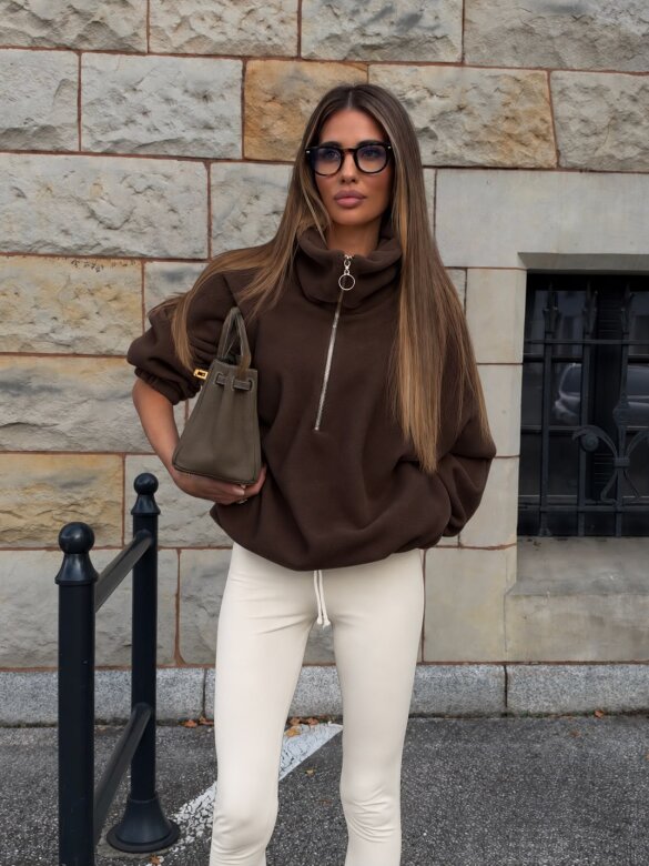 Hoodie Evelle chocolate