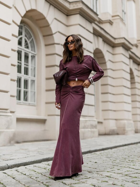 Bluzka Ivana bordowa 