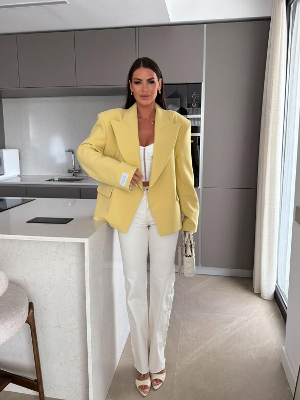 Blazer Urban Elegance oversize yellow