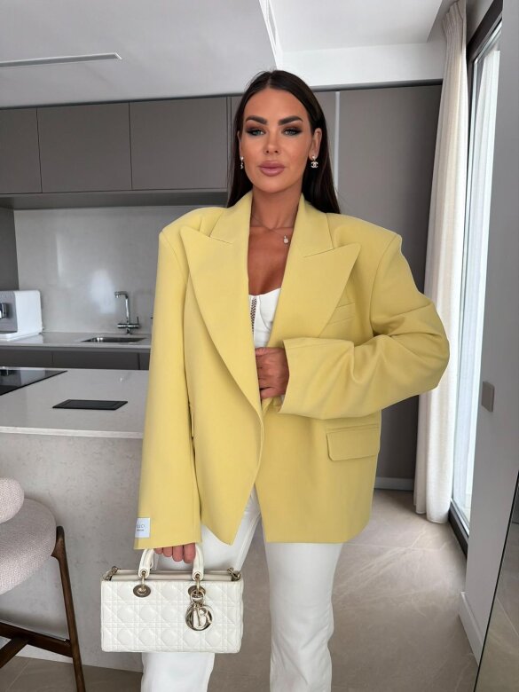 Blazer Urban Elegance oversize yellow