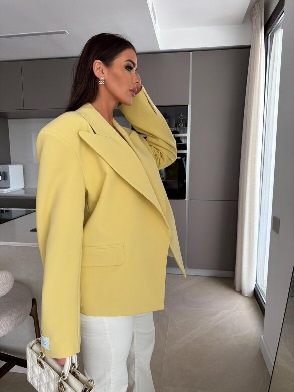 Blazer Urban Elegance oversize yellow