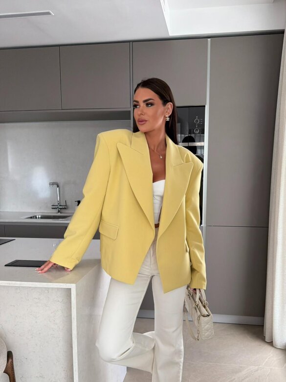 Blazer Urban Elegance oversize yellow