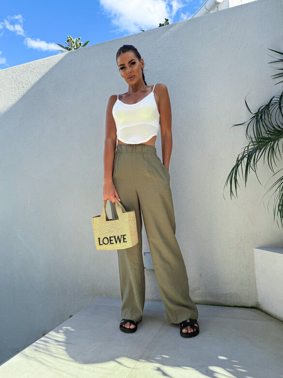 Spodnie Fiori khaki 