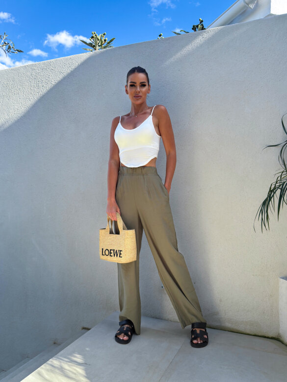 Spodnie Fiori khaki 