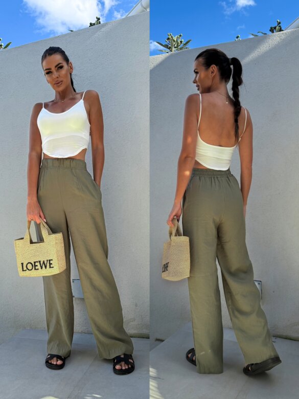 Spodnie Fiori khaki 