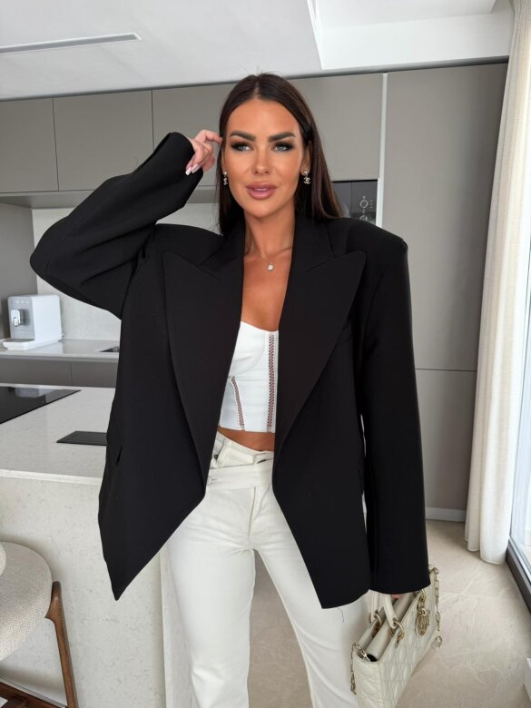 Blazer Urban Elegance oversize black