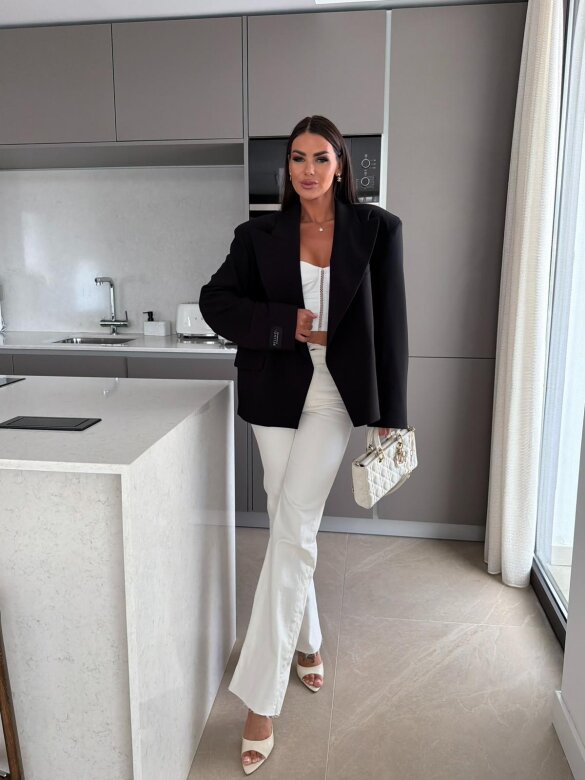 Blazer Urban Elegance oversize black
