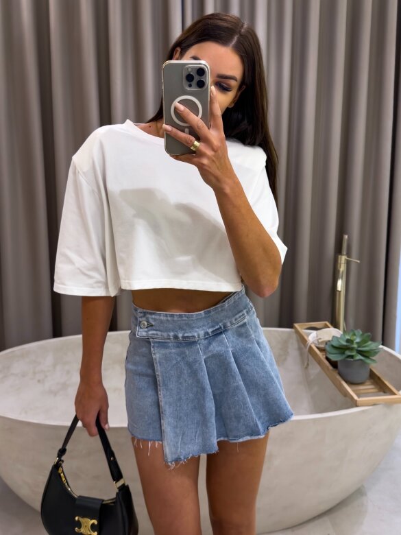 Spódniczko-szorty Archie jeans jasnoniebieskie