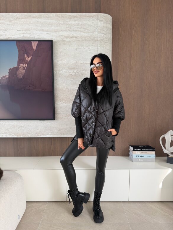 Kurtka Leitner pikowana czarna 