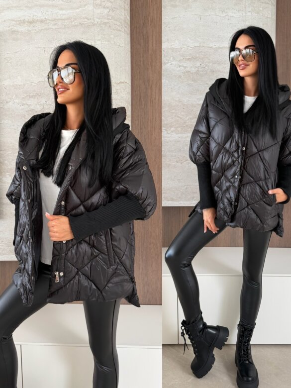 Kurtka Leitner pikowana czarna 