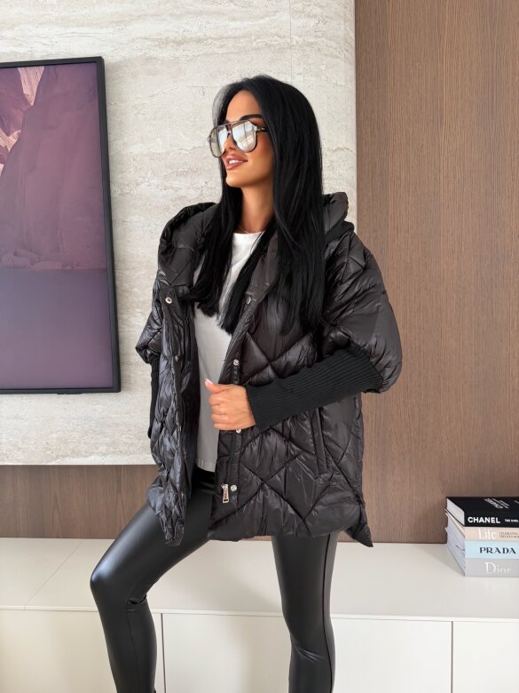 Kurtka Leitner pikowana czarna 