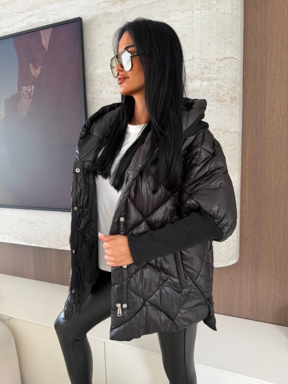 Kurtka Leitner pikowana czarna 