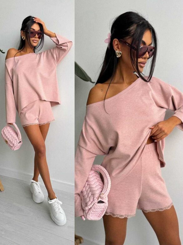 Komplet 2w1 Janni pudrowy 