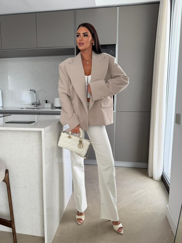 Blazer Urban Elegance oversize beige