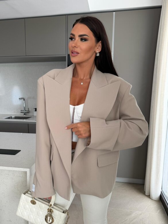 Blazer Urban Elegance oversize beige