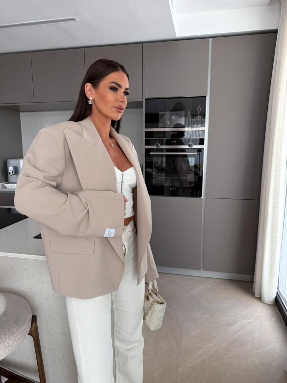 Blazer Urban Elegance oversize beige