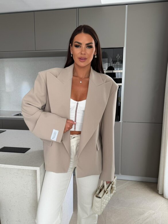 Blazer Urban Elegance oversize beige