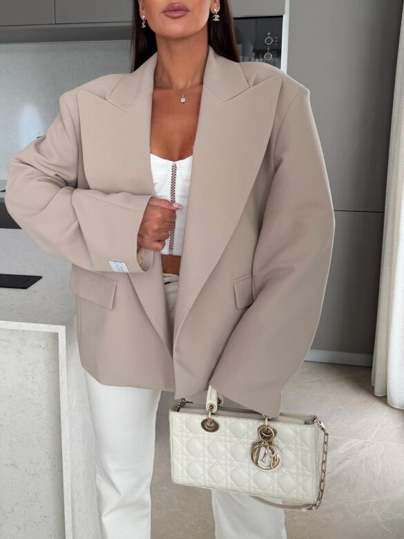 Blazer Urban Elegance oversize beige