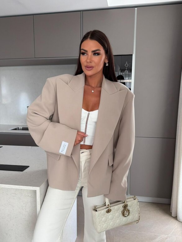 Blazer Urban Elegance oversize beige