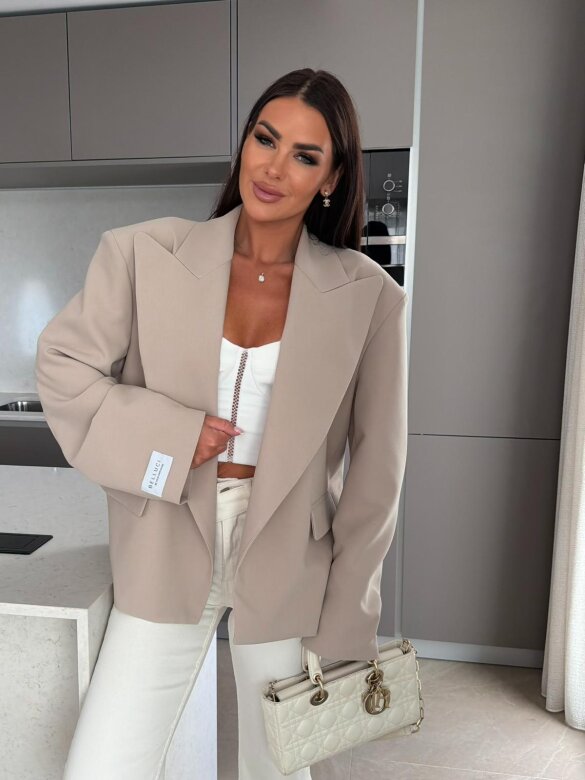 Blazer Urban Elegance oversize beige