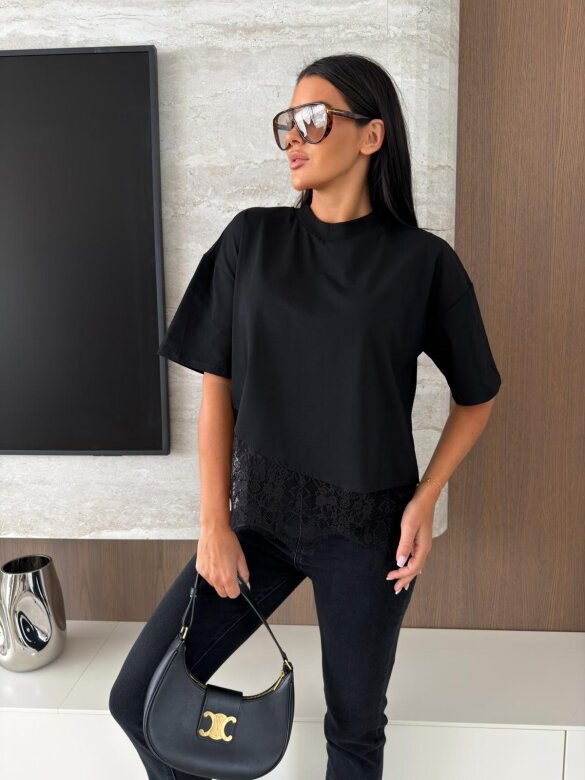 T-shirt Adriano cotton black