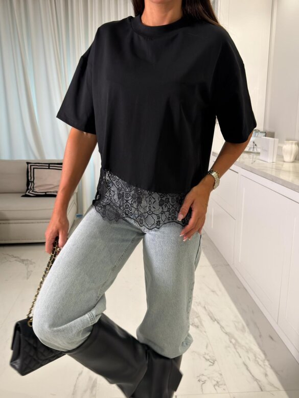 T-shirt Adriano cotton black