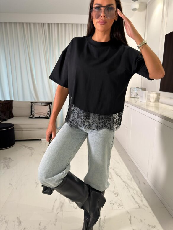 T-shirt Adriano cotton black